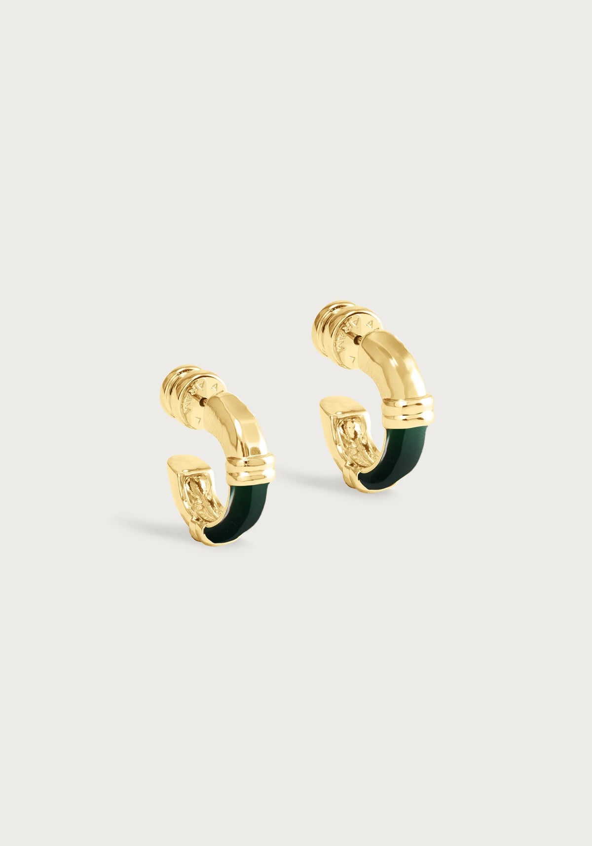 Forza Huggie Hoop Earrings | Malachite