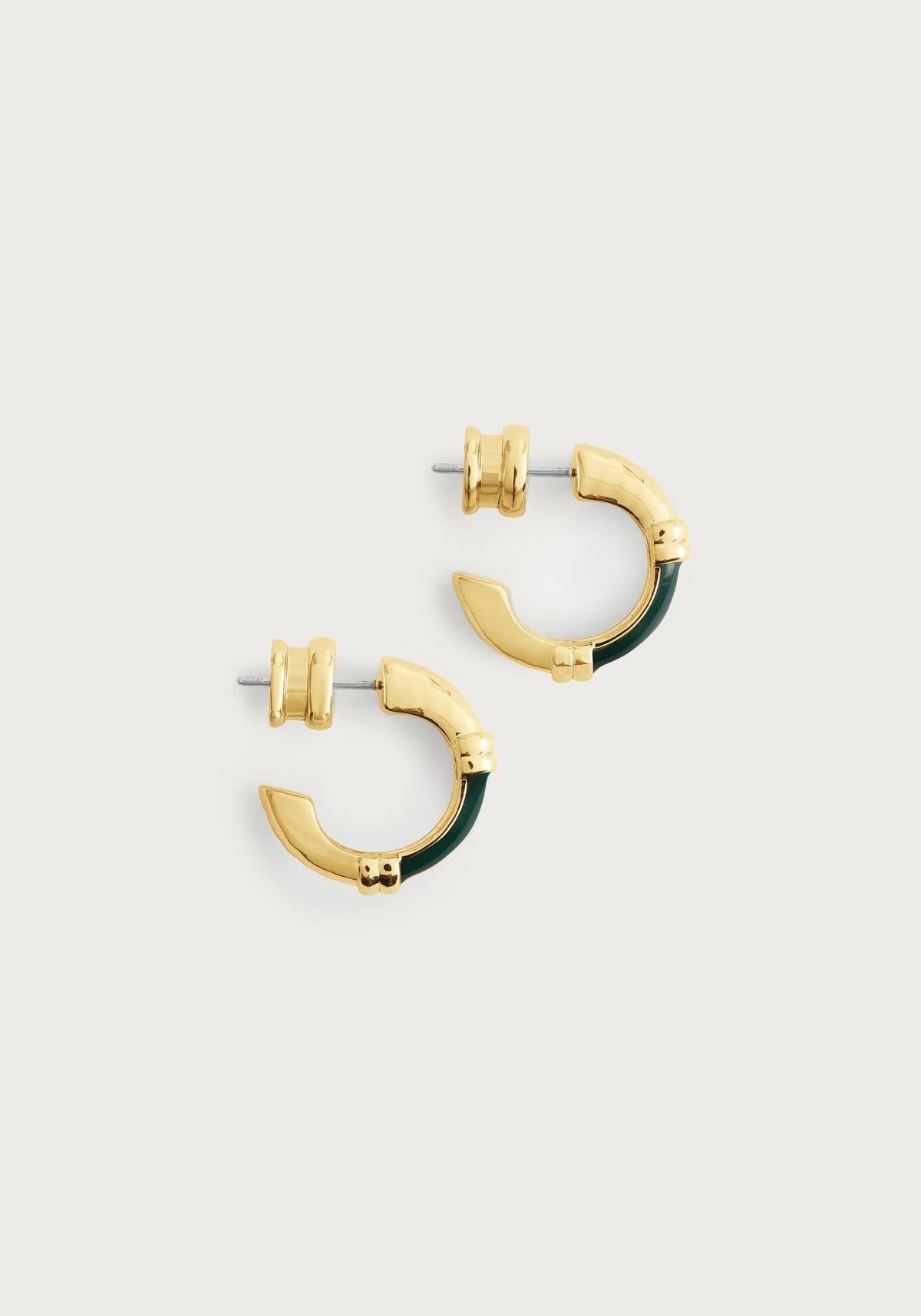 Forza Huggie Hoop Earrings | Malachite
