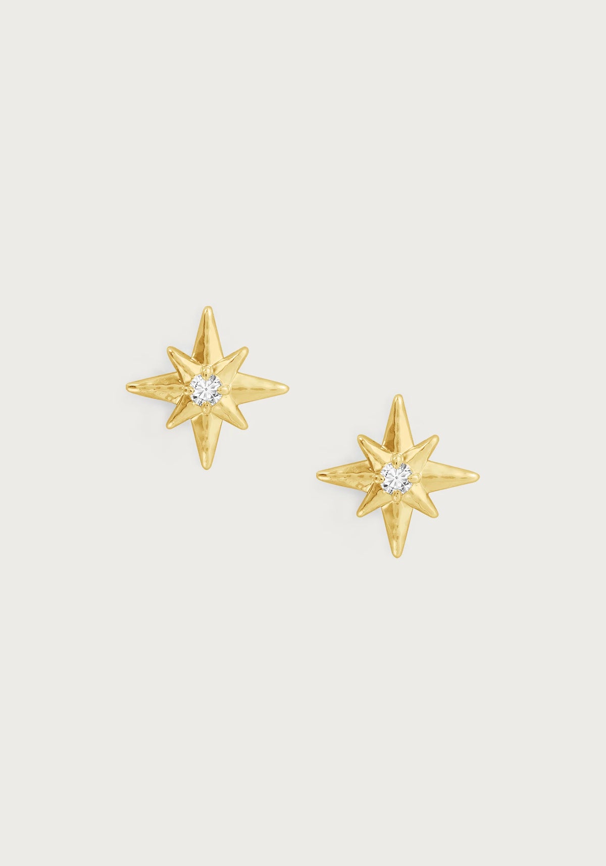 Celeste Stud Earrings | White