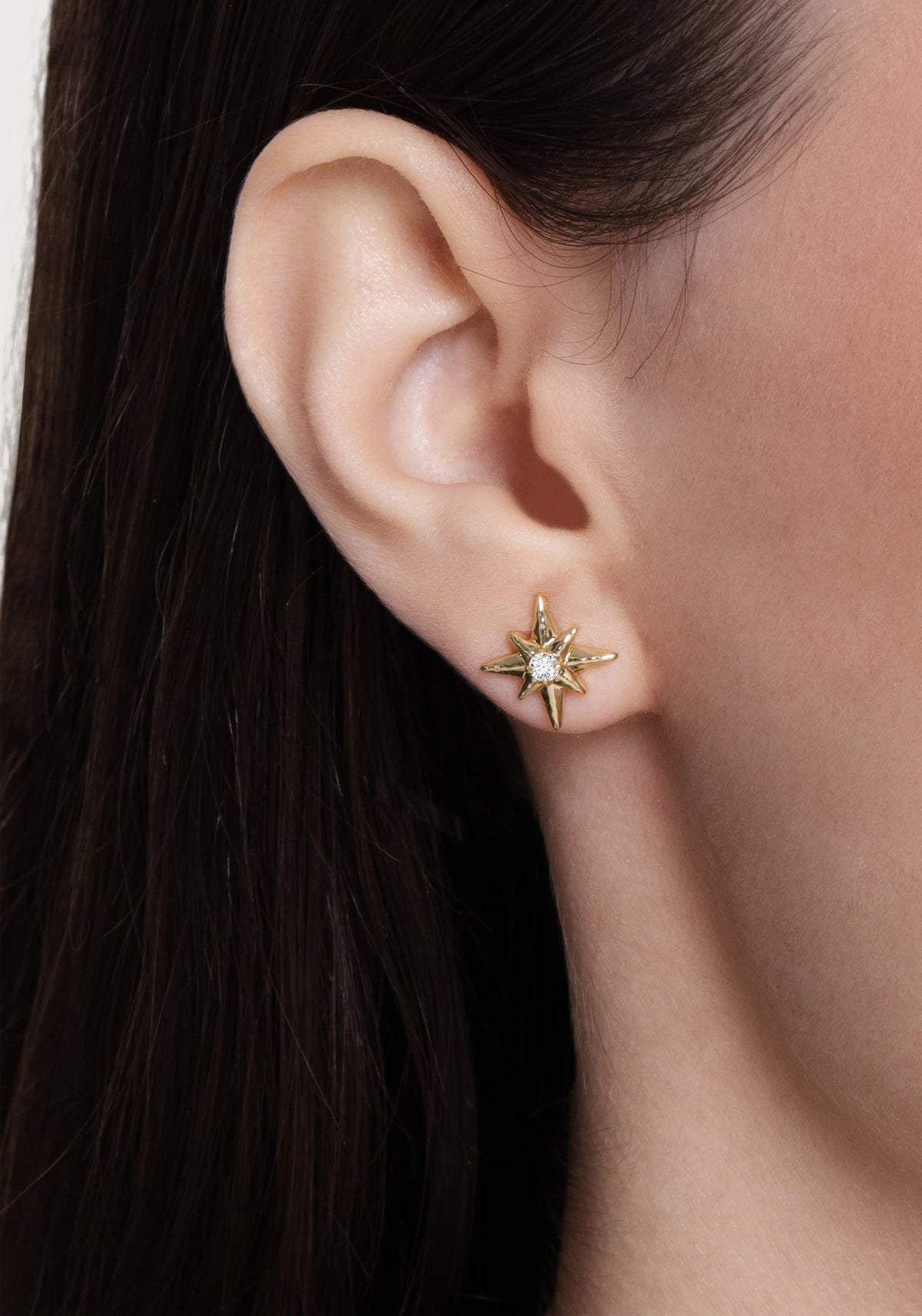 Celeste Stud Earrings | White
