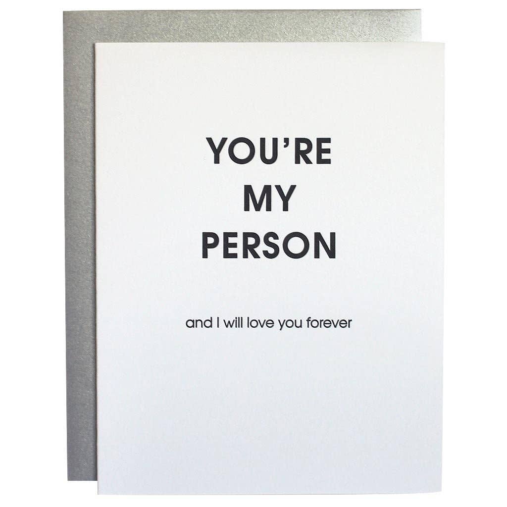 You're My Person And I Will Love You Forever - Love | Anniversary| Valentine Card