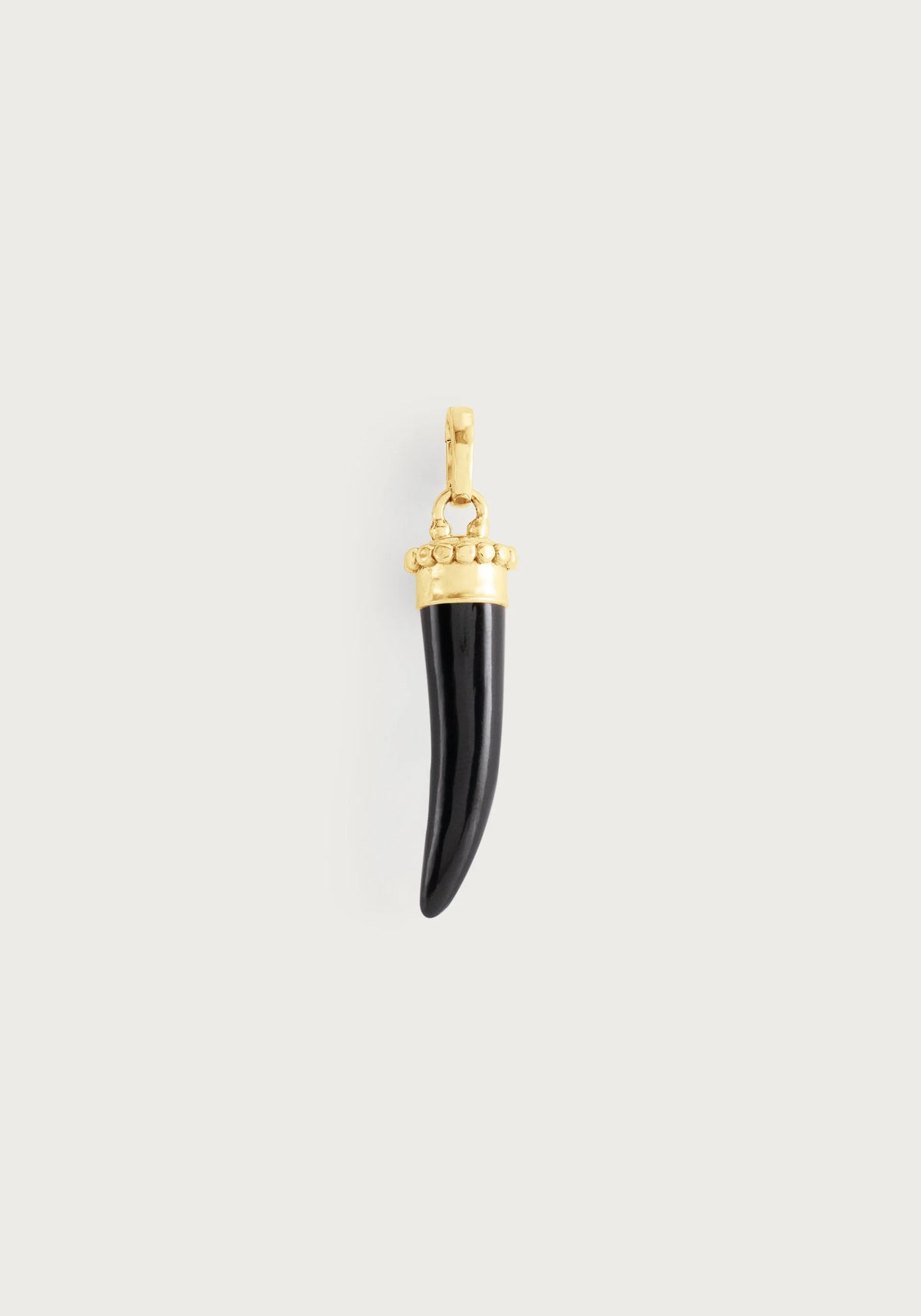 Forza Stone Horn Charm | Black Onyx