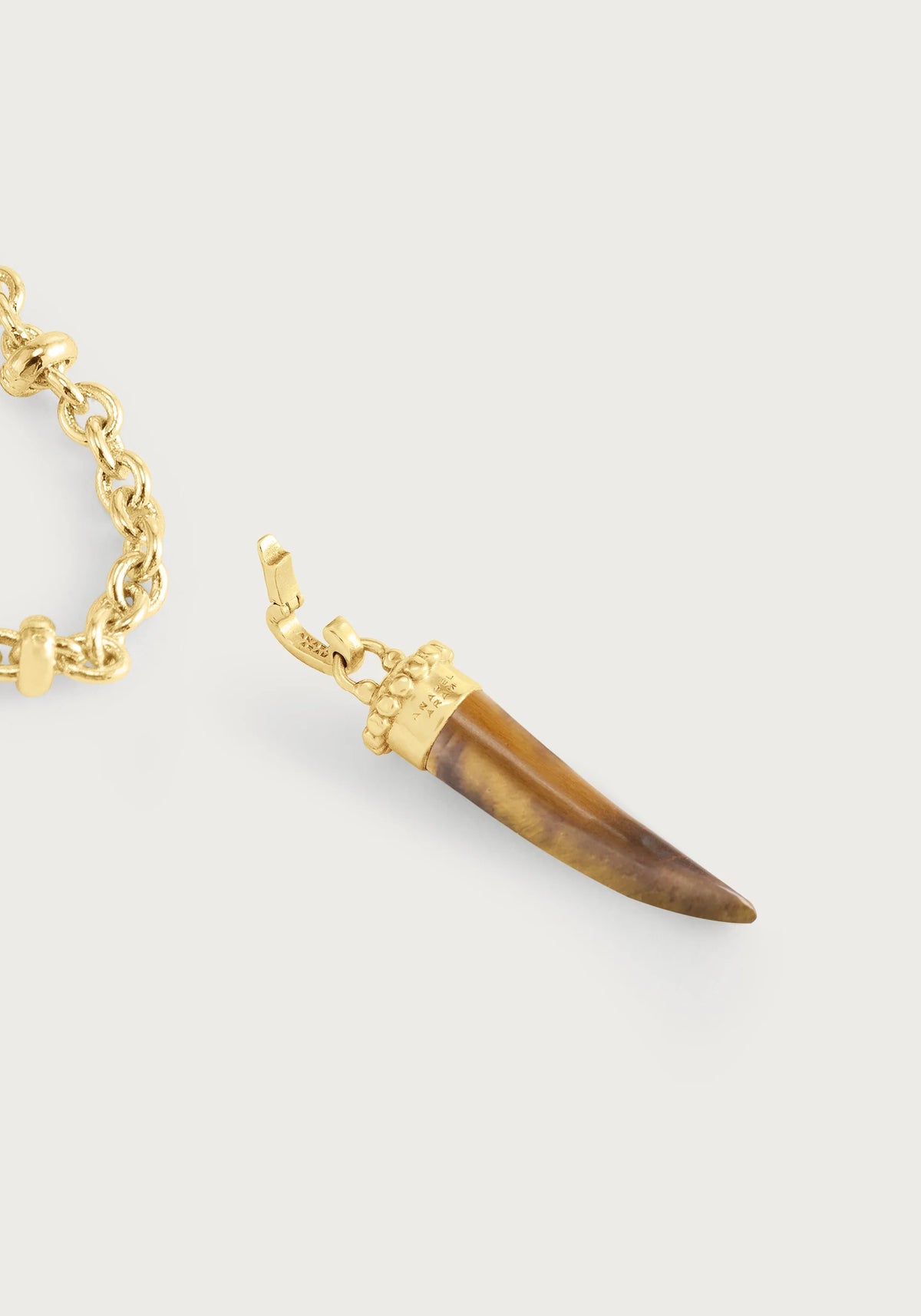 Forza Stone Horn Charm | Tiger's Eye