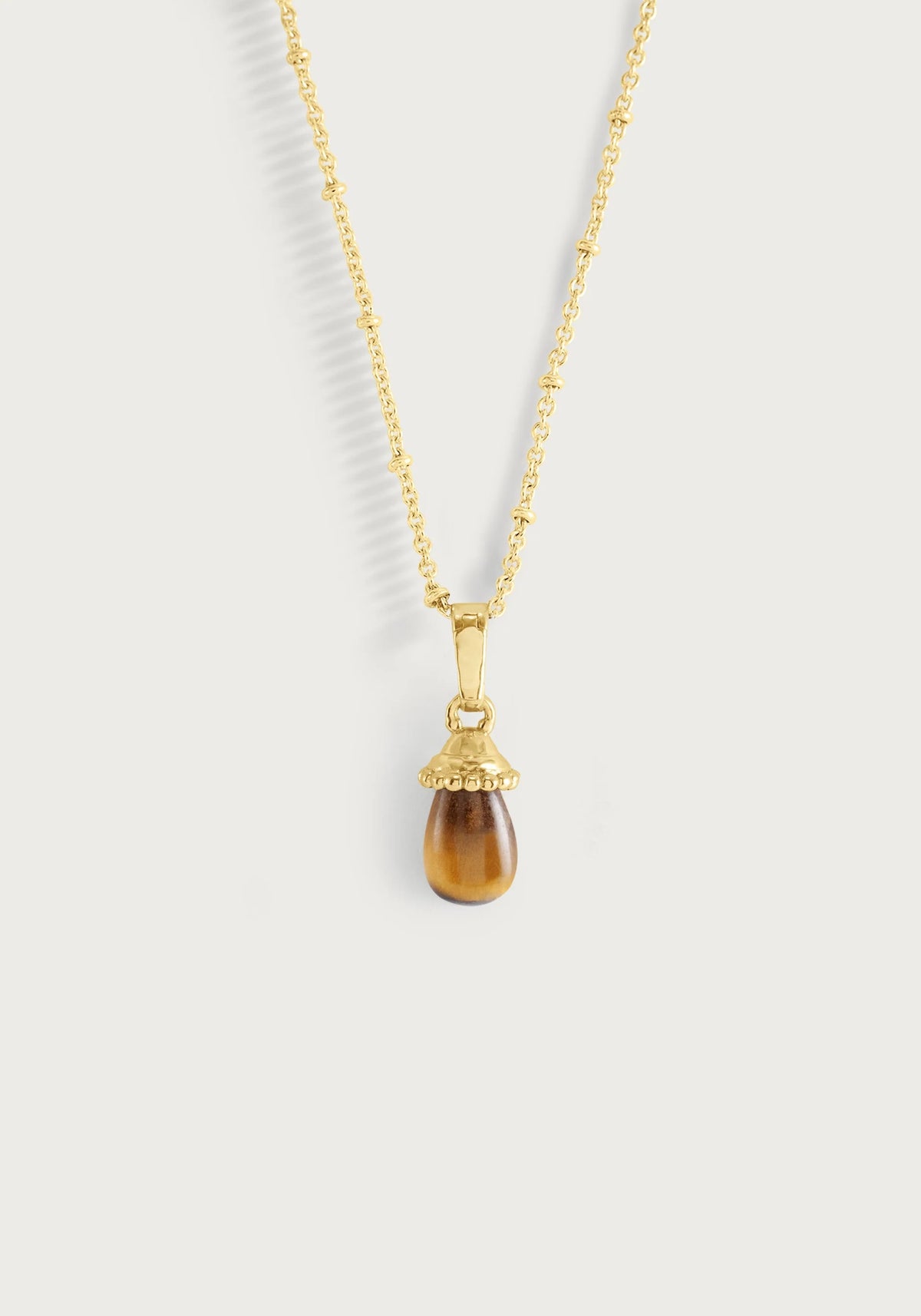 Forza Stone Drop Charm | Tiger's Eye