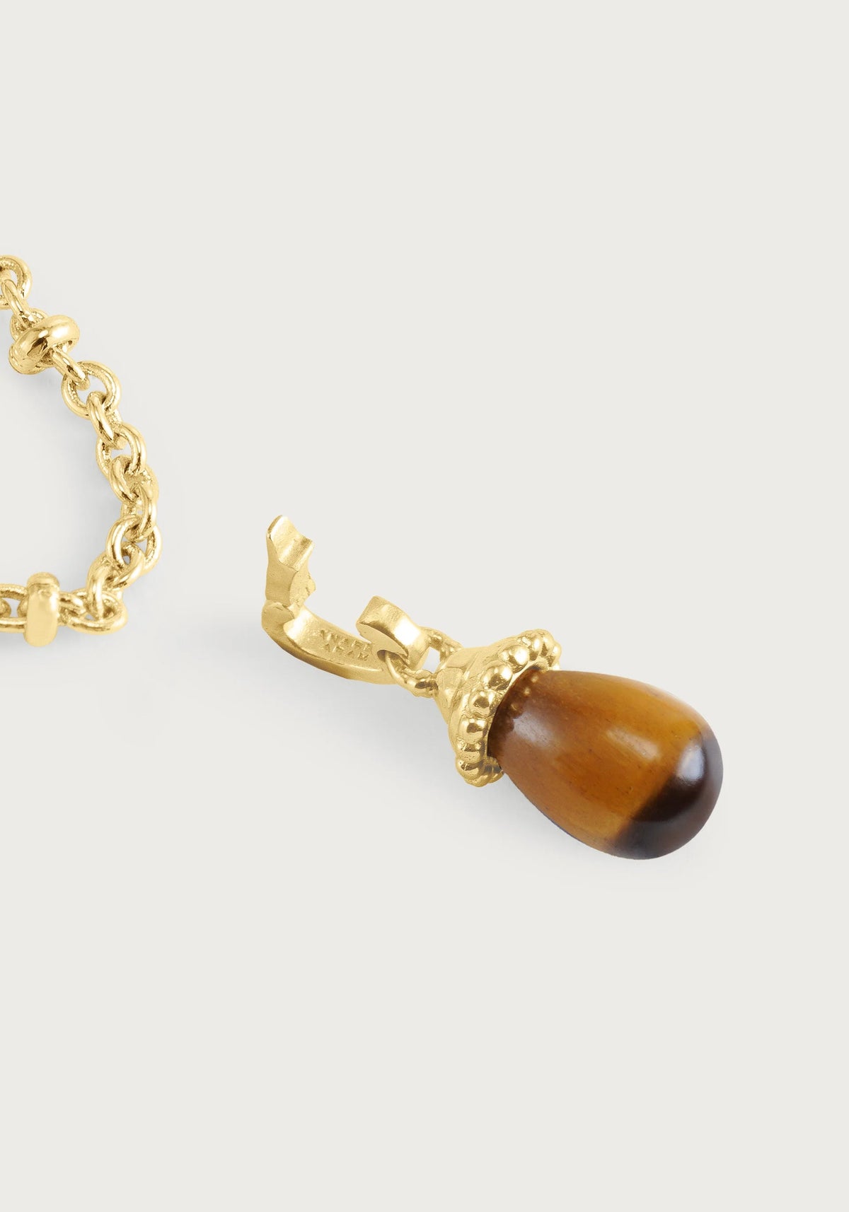 Forza Stone Drop Charm | Tiger's Eye