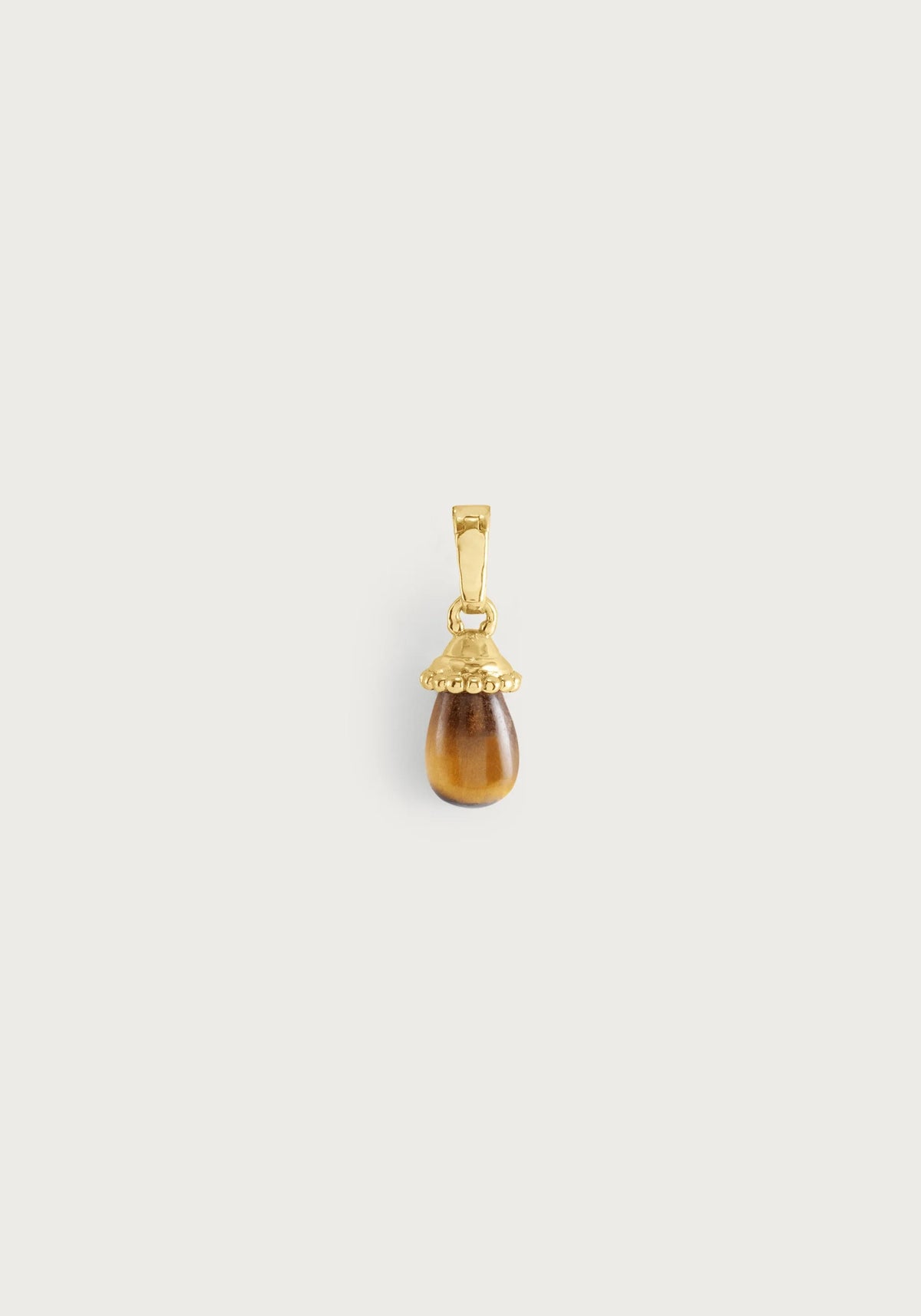 Forza Stone Drop Charm | Tiger's Eye