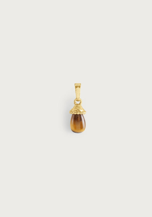 Forza Stone Drop Charm | Tiger's Eye