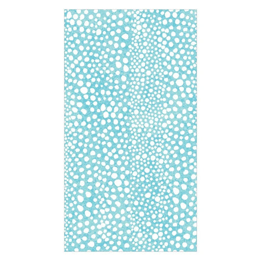 Pebble Paper Linen Guest Towels in Seafoam