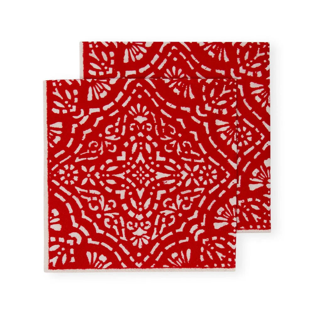 Annika Red Cocktail Napkins