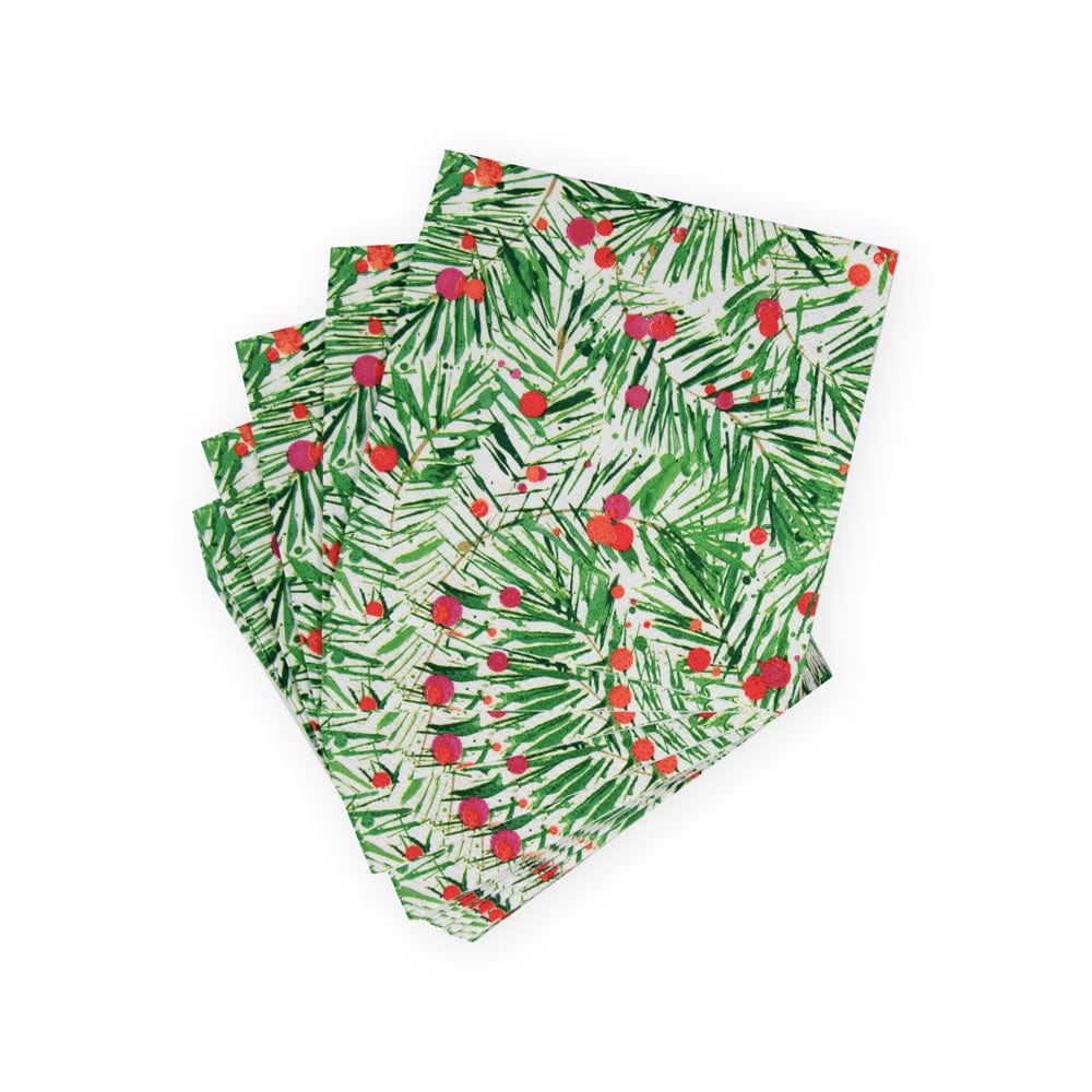 Modern Pine Cocktail Napkins