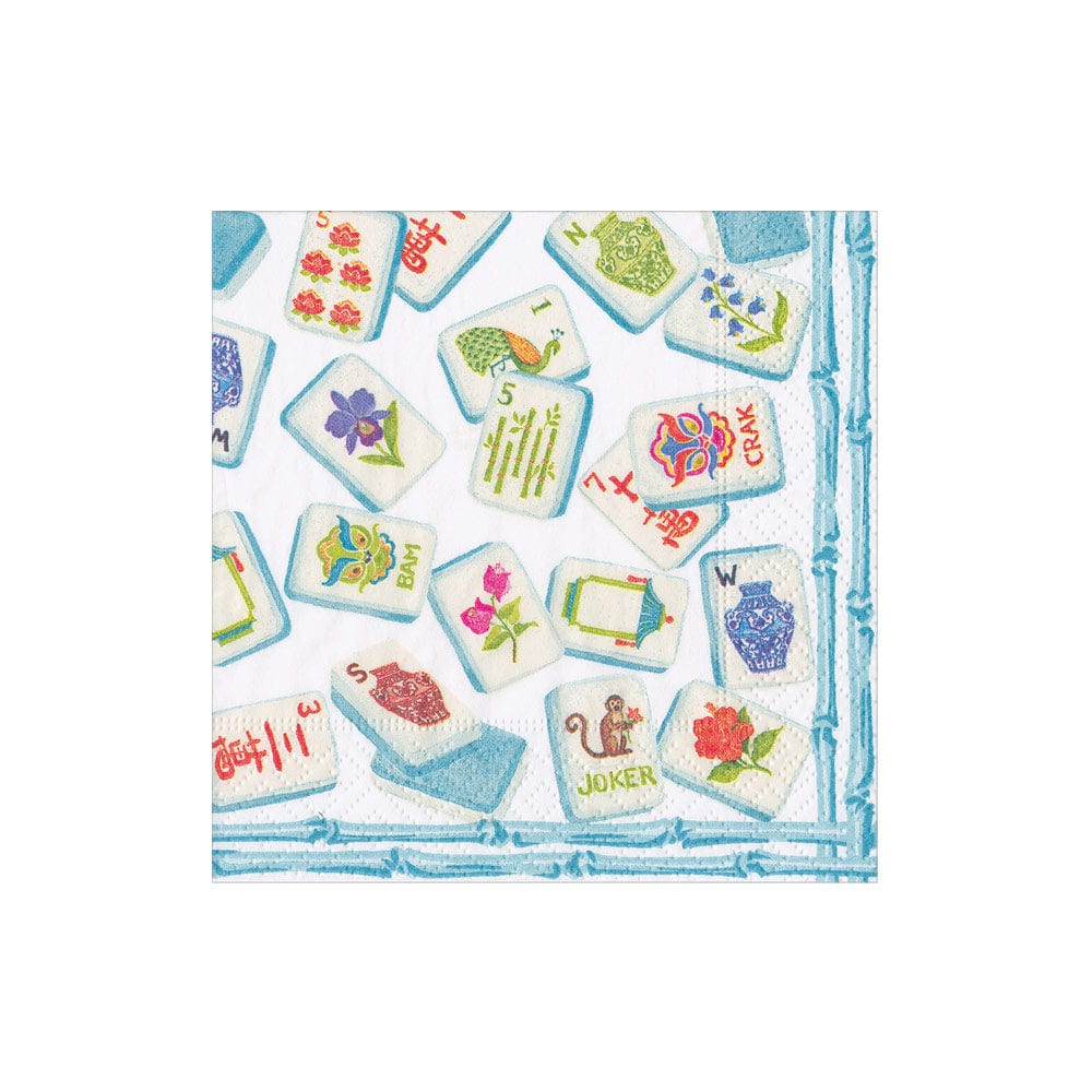 Mahjong Robin's Egg Boxed Cocktail Napkin | 40 per Box