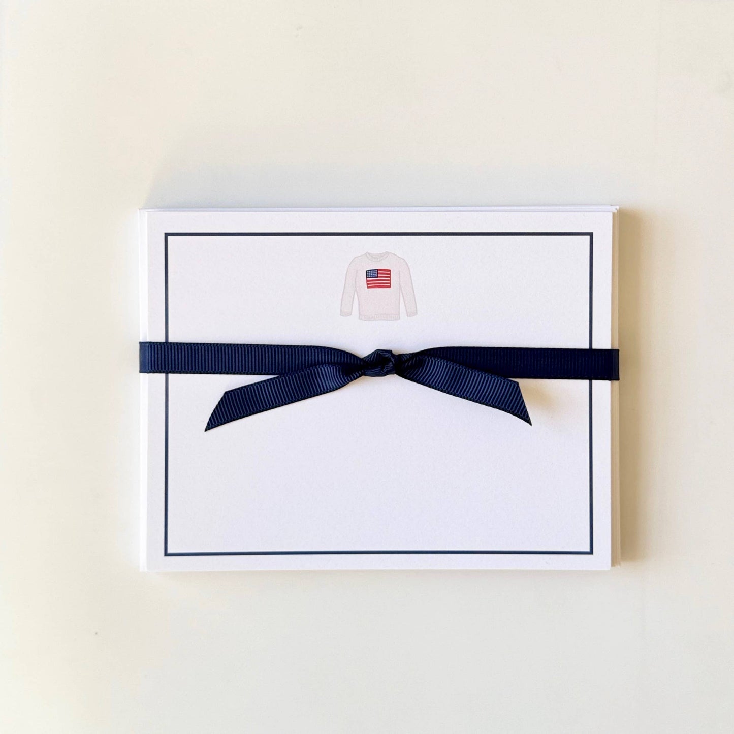 Flag Sweater - Flat Note Cards