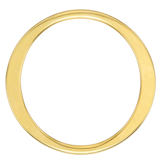 Gold Round Flat Vintage Acapulco Bangle Bracelet