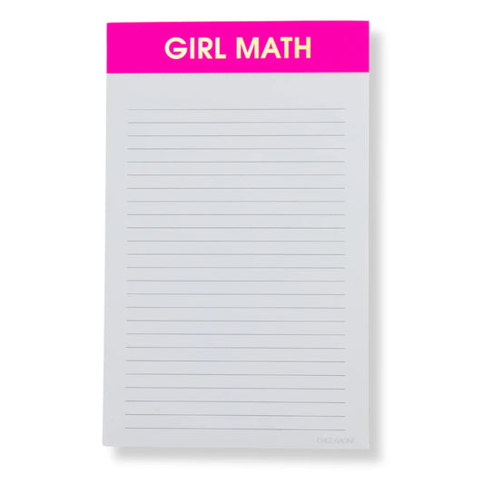 Girl Math | Lined Notepad