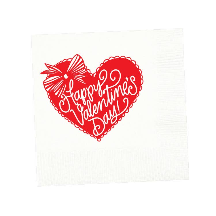 Red Vintage Valentine Napkins