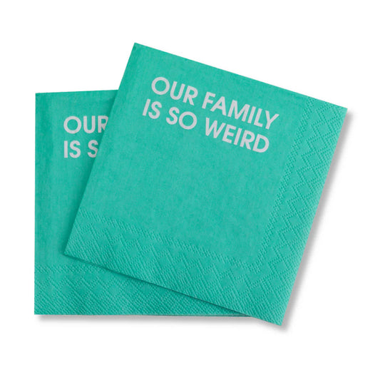 Our Family is So Weird | Cocktail Napkin