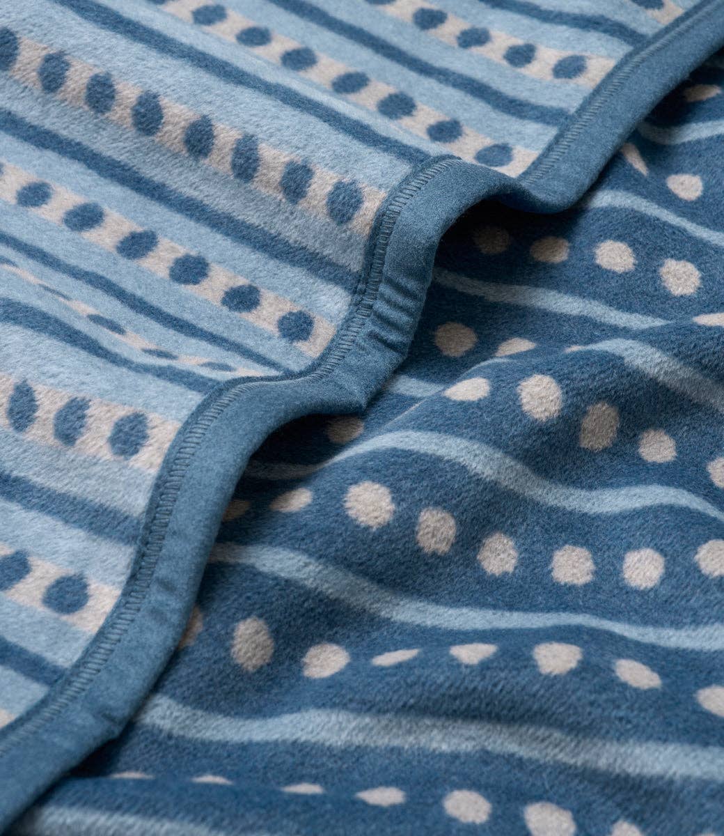 Beach Pebble Cornflower Blanket