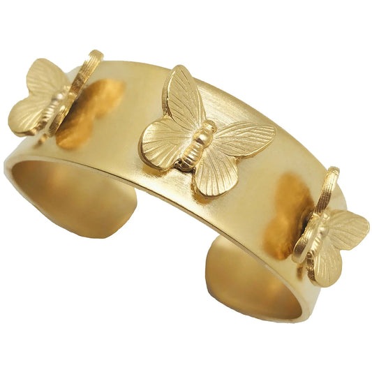 Hannah Gold Butterfly Cuff Bracelet