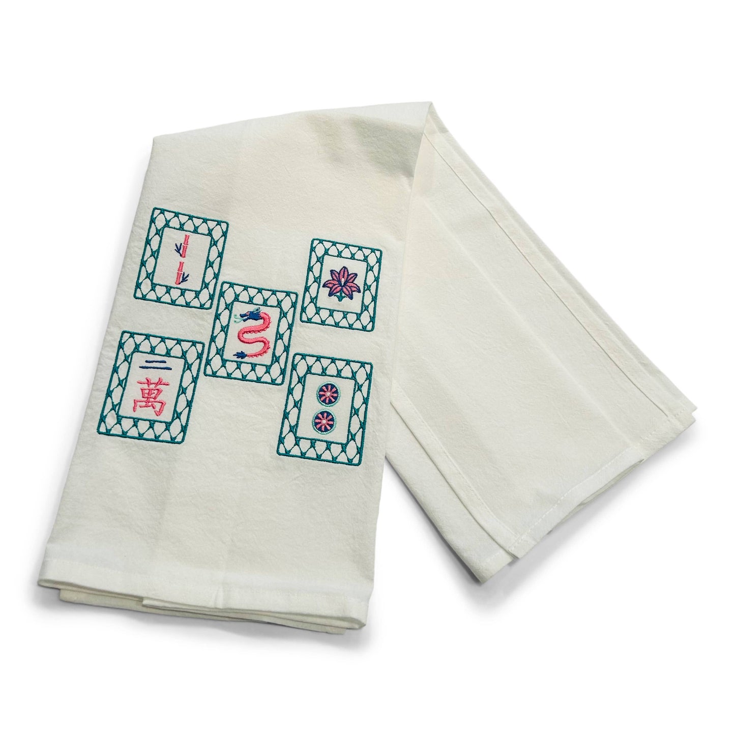 Mahjong Tiles Cotton Towel