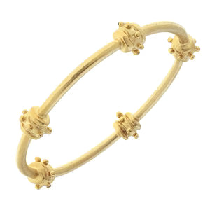 Gold Bead Bentley Bangle