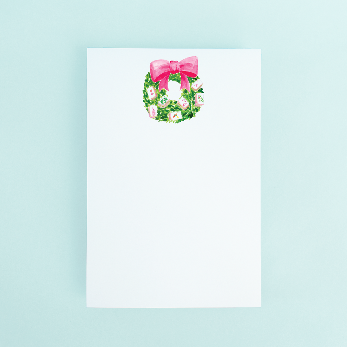 Mahjong Wreath Notepad