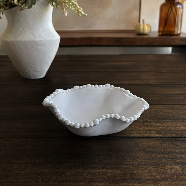 Alegria Mini Wavy Bowl (White)