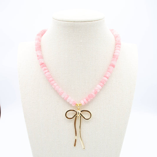 Charlotte Necklace - Light Pink