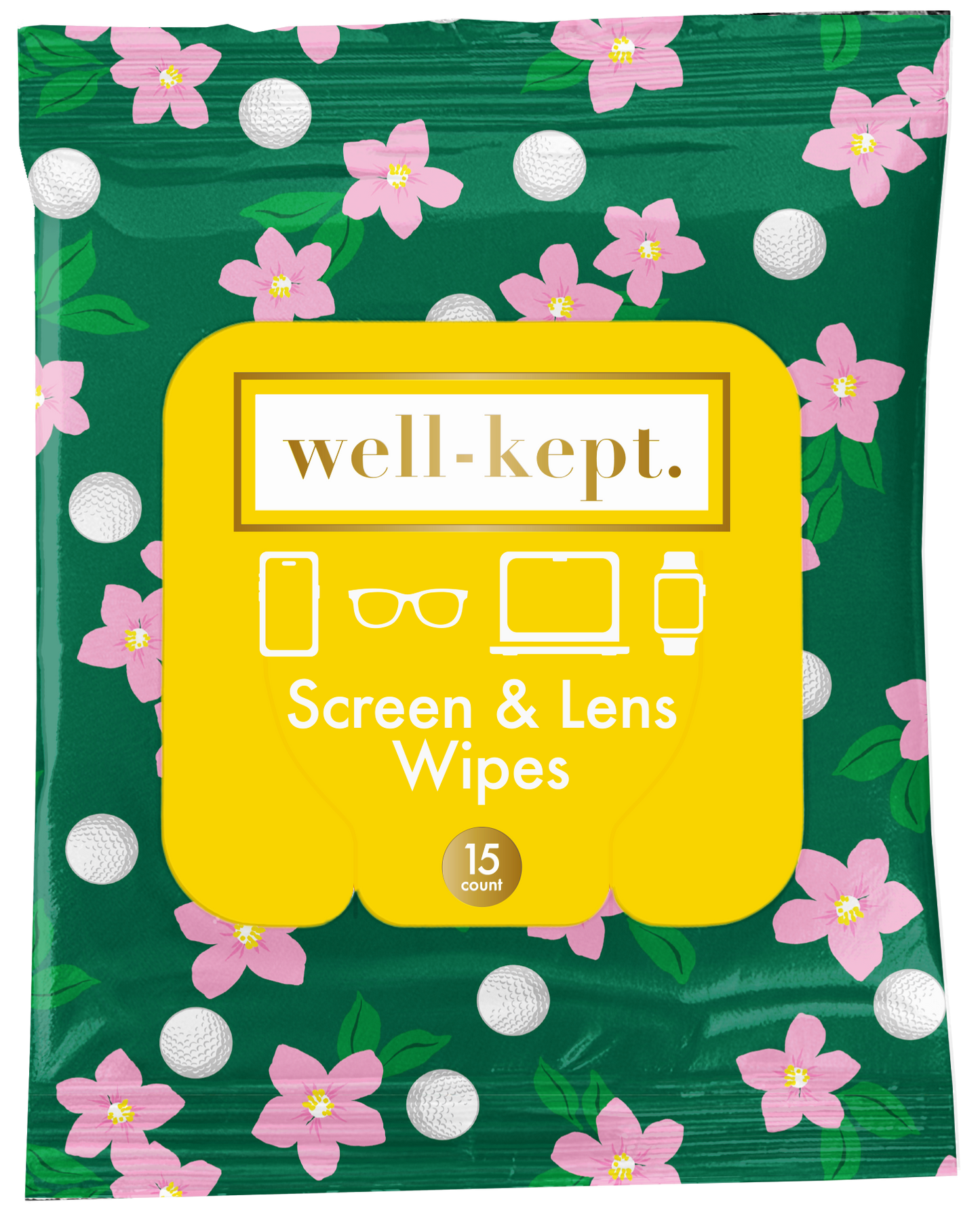 Tee Time Screen Cleansing Tech Wipes