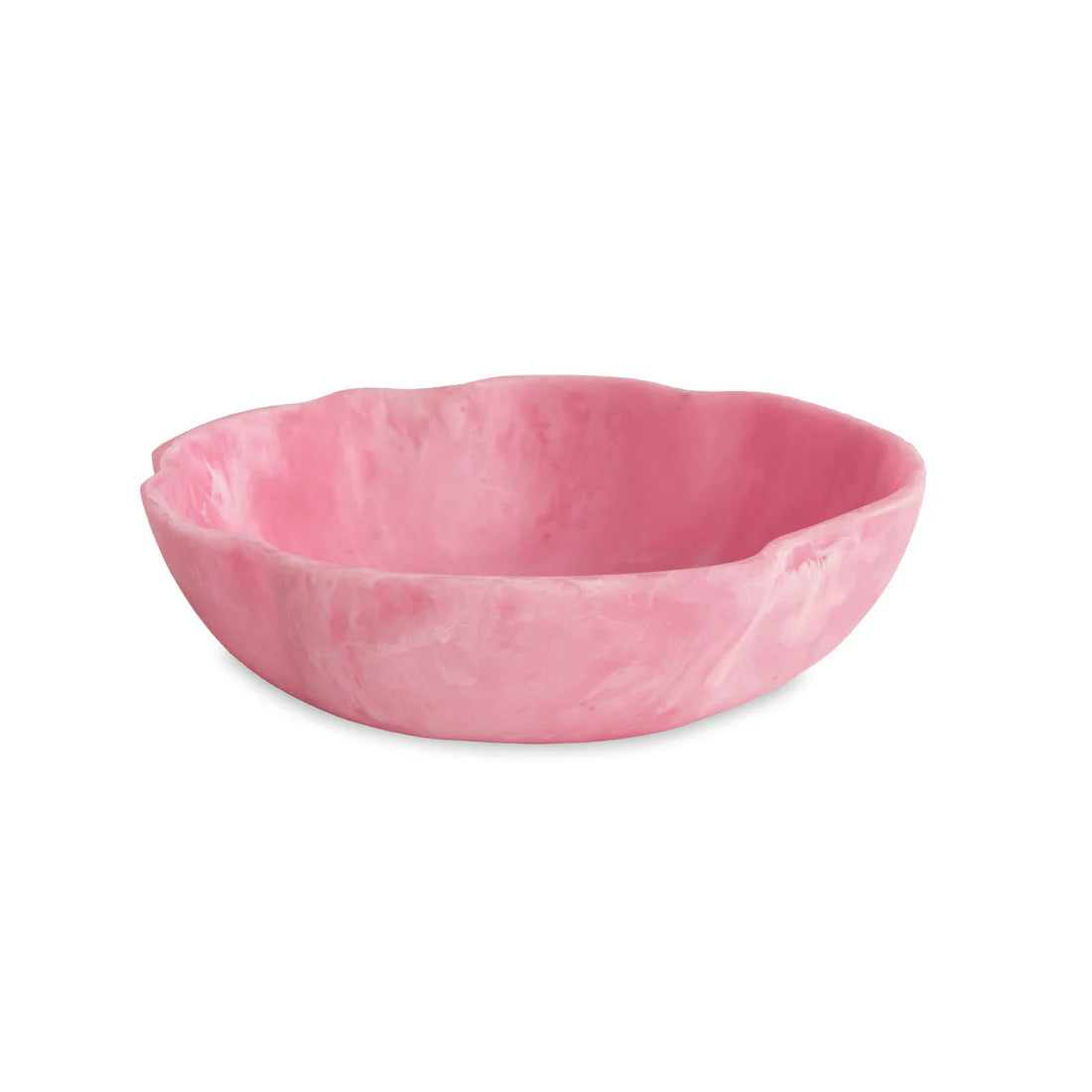 RESIN Sorbet Large WavyRound Bowl | Raspberry