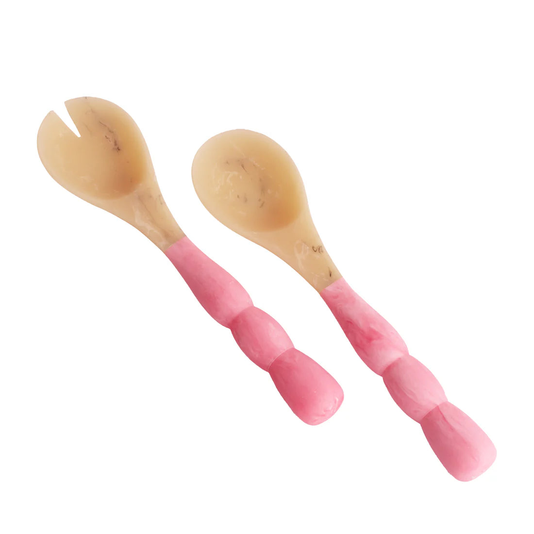RESIN Sorbet Salad Servers | Raspberry