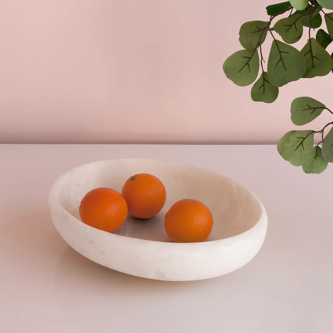 RESIN Sorbet Large Oval Bowl | Coconut