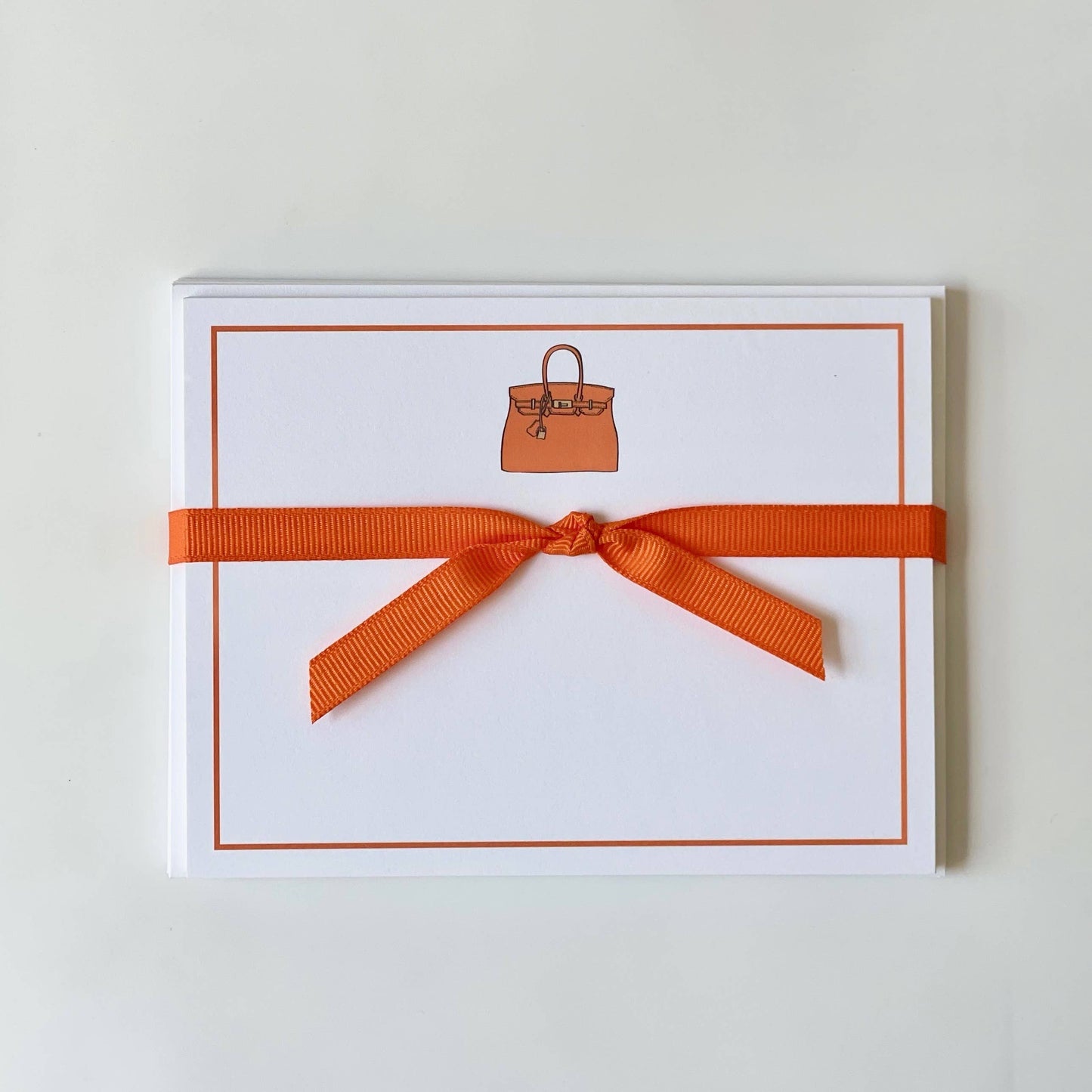 Orange Bag - Flat Note Cards