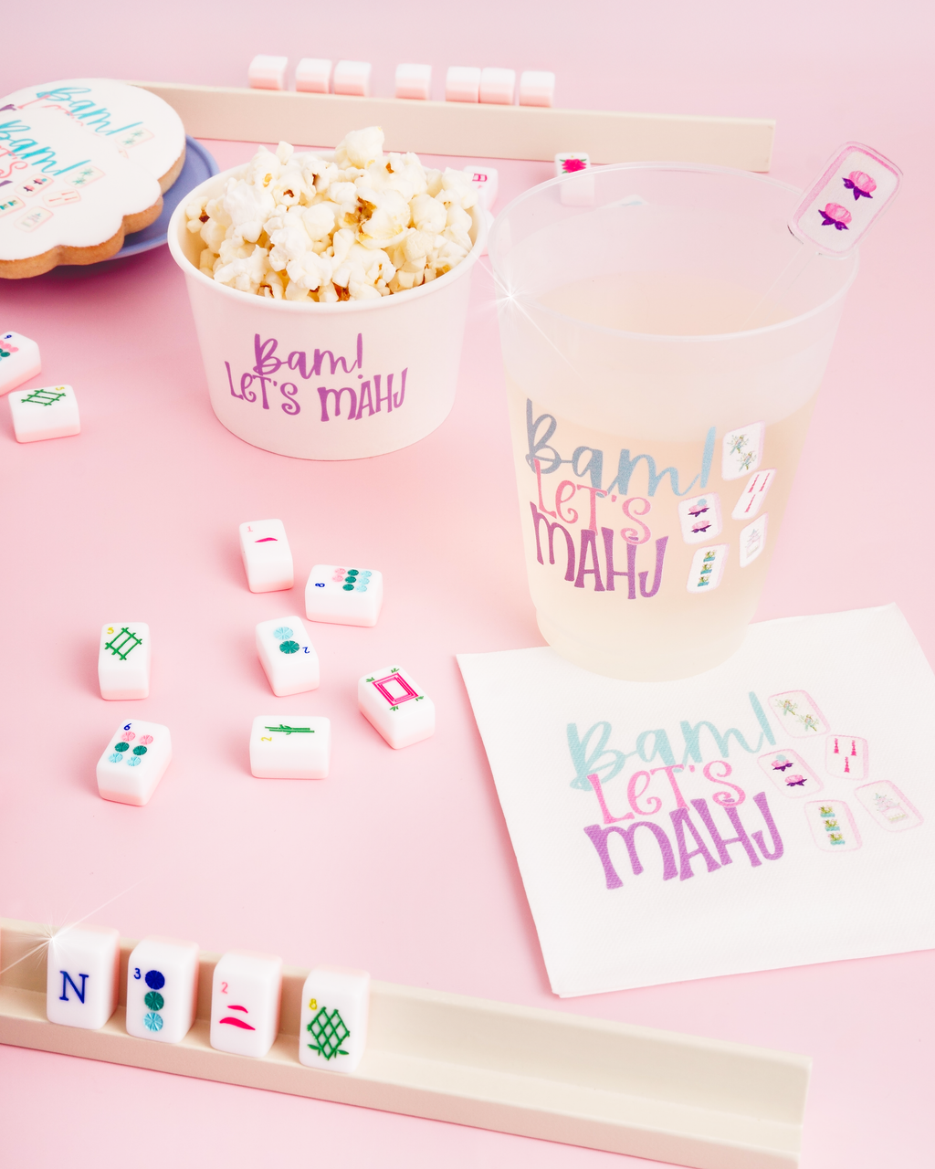 Bam Let's Mahj Stir Stick  Mahjong | Set of 4