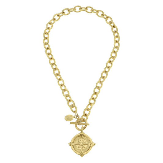 Compass Toggle Necklace