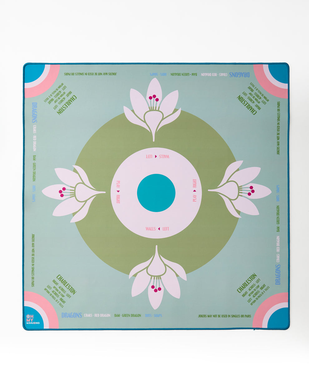 Sage Lotus Mahjong Mat