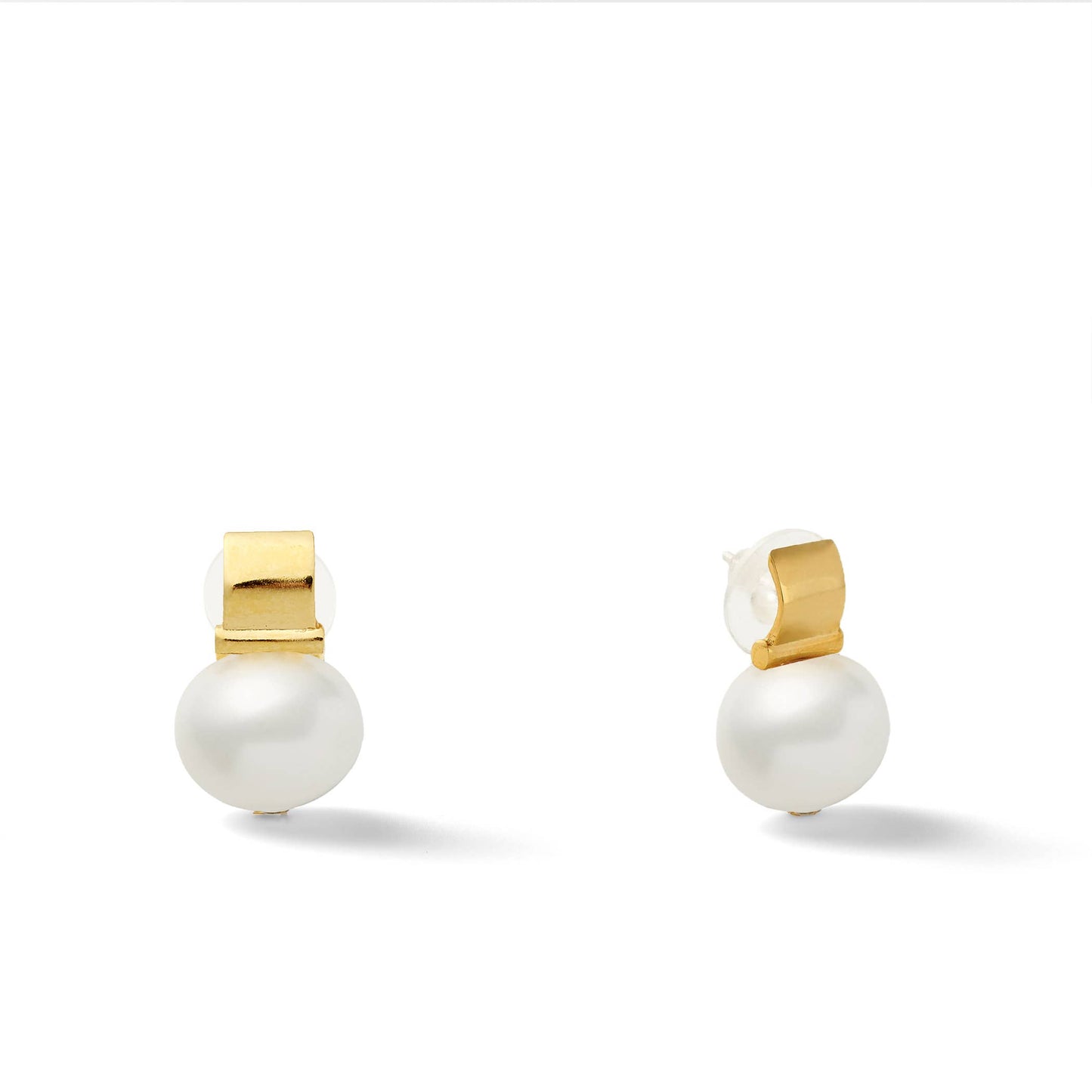 Classic Pebble Pearl Posts- Medium