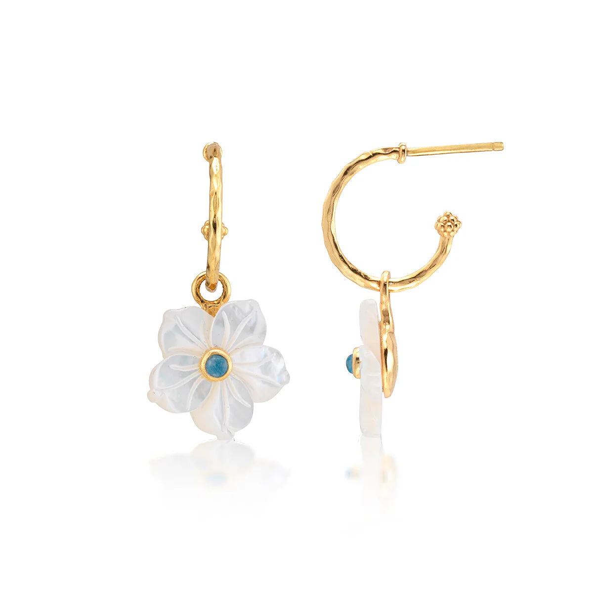 Mermaid Garden Hoop Earrings
