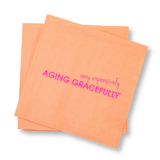 Aging Expensively | Cocktail Napkins