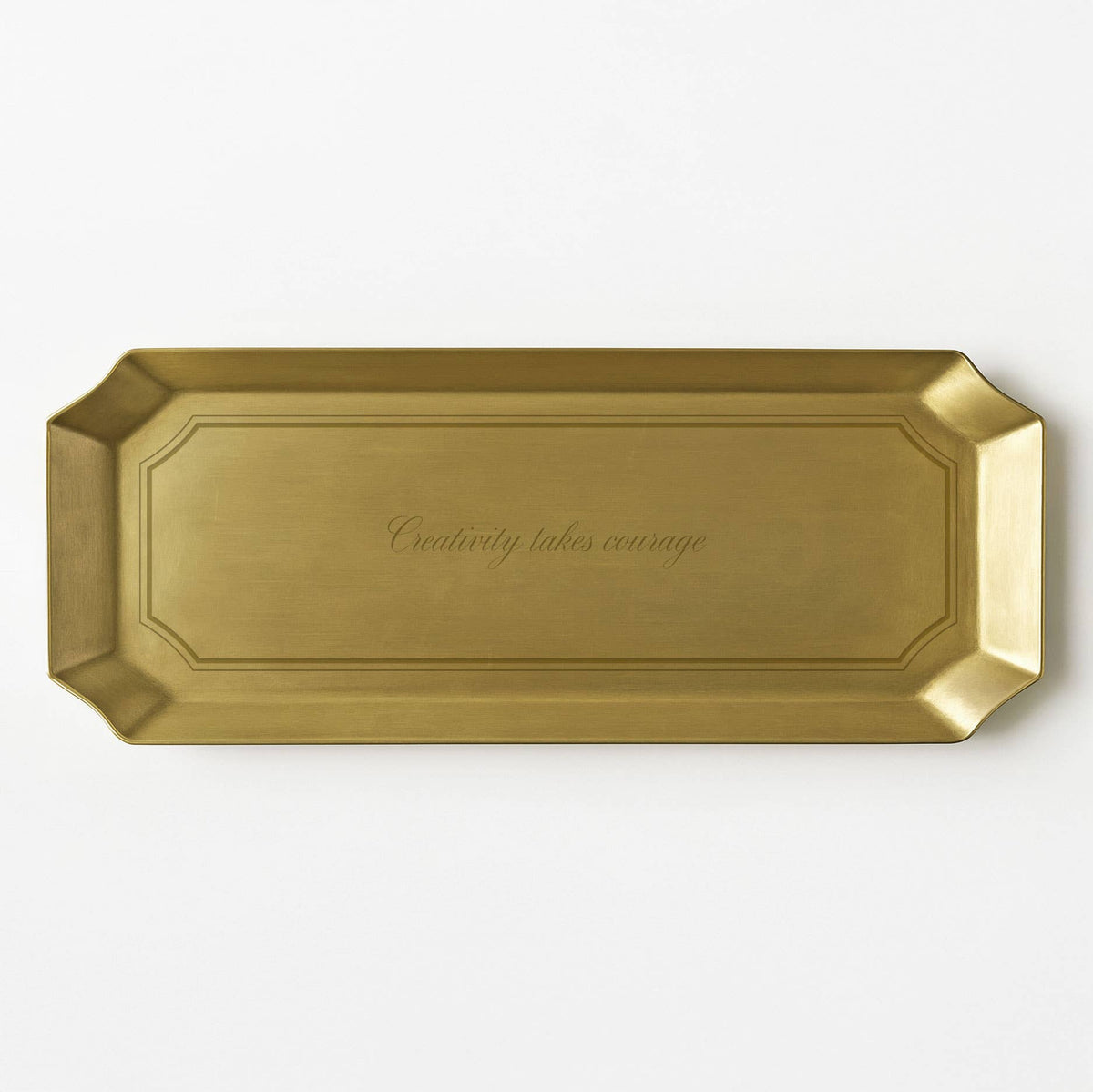 Brass Tray - Creativity takes Courage
