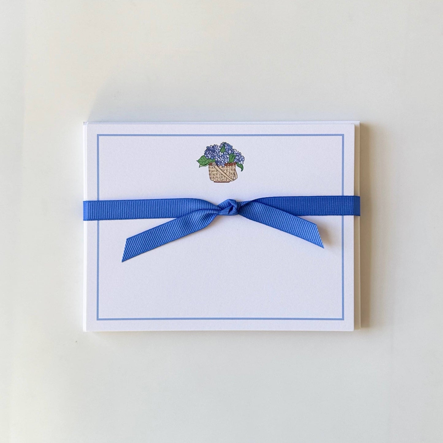 Hydrangea Basket - Flat Note Cards