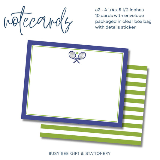 Tennis Flat Notecards