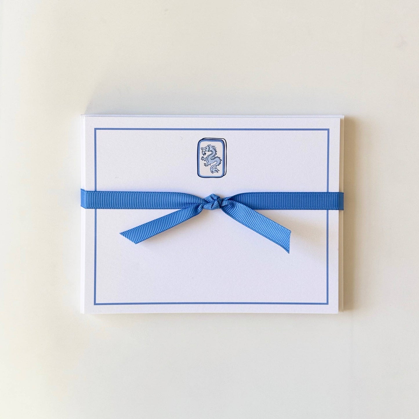 Mahjong Dragon Tile - Flat Note Cards