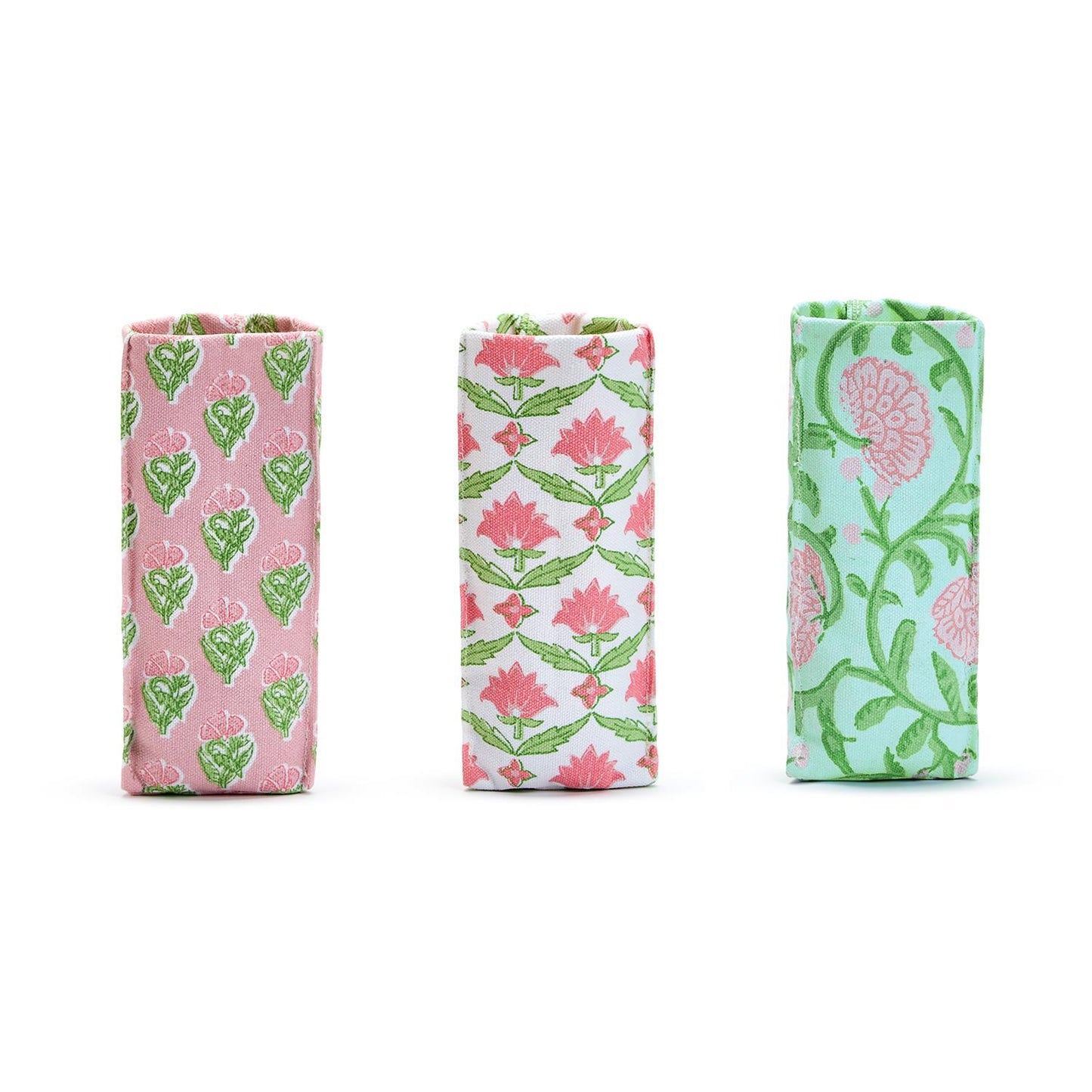 Floral Block Print Eyeglass Holder
