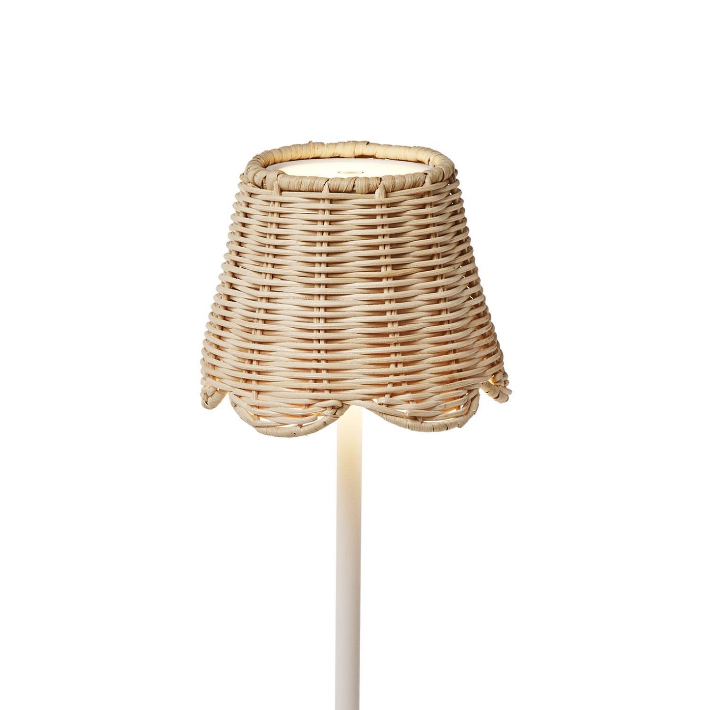Rattan Scalloped Edge Lampshade