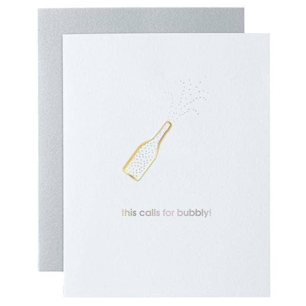 This Calls for Bubbly! - Congrats | Celebration - Champagne Paperclip Card