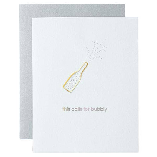 This Calls for Bubbly! - Congrats | Celebration - Champagne Paperclip Card
