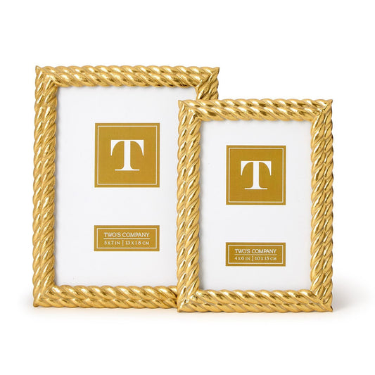Double Rope Gold Frame, Asst'd Sizes