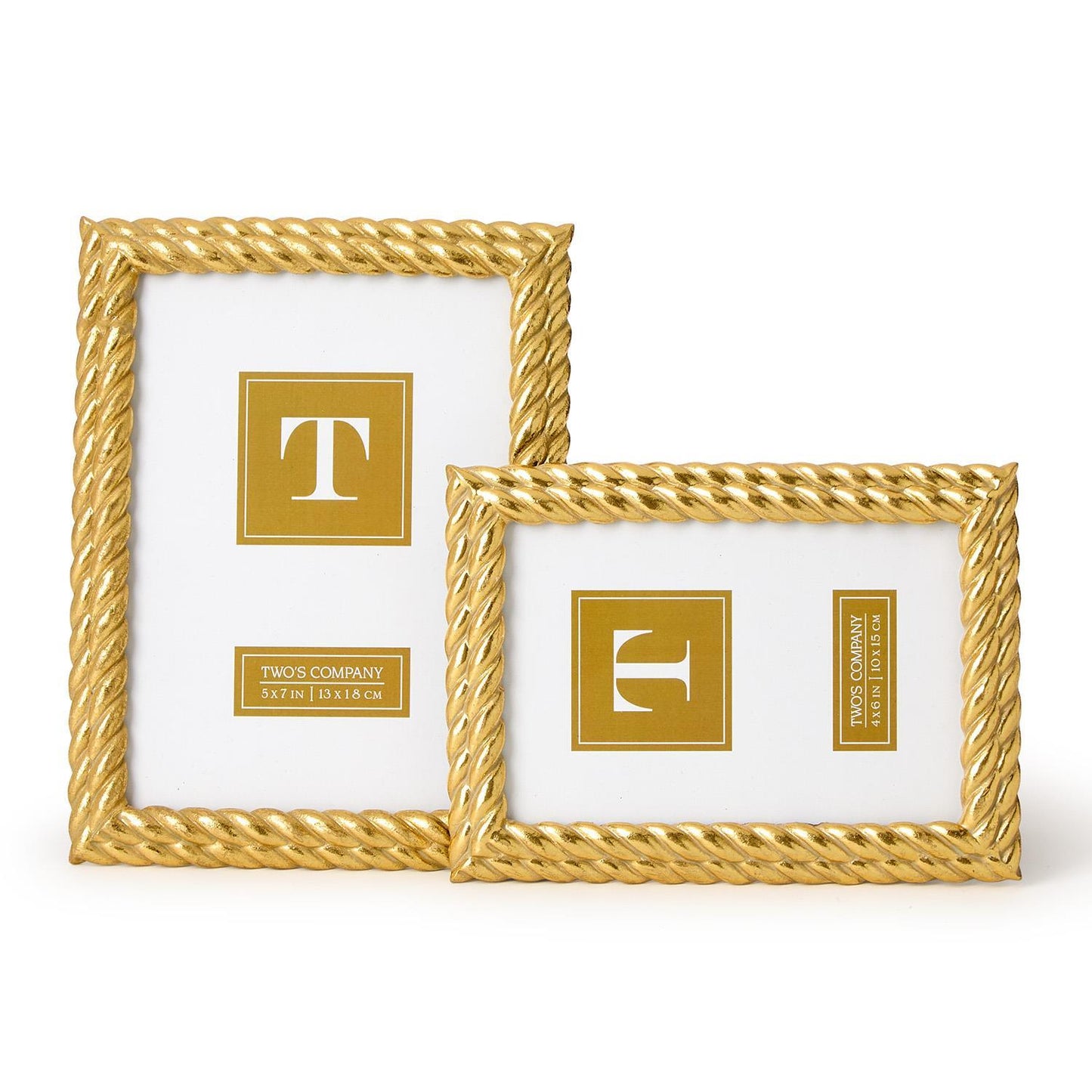 Double Rope Gold Frame, Asst'd Sizes