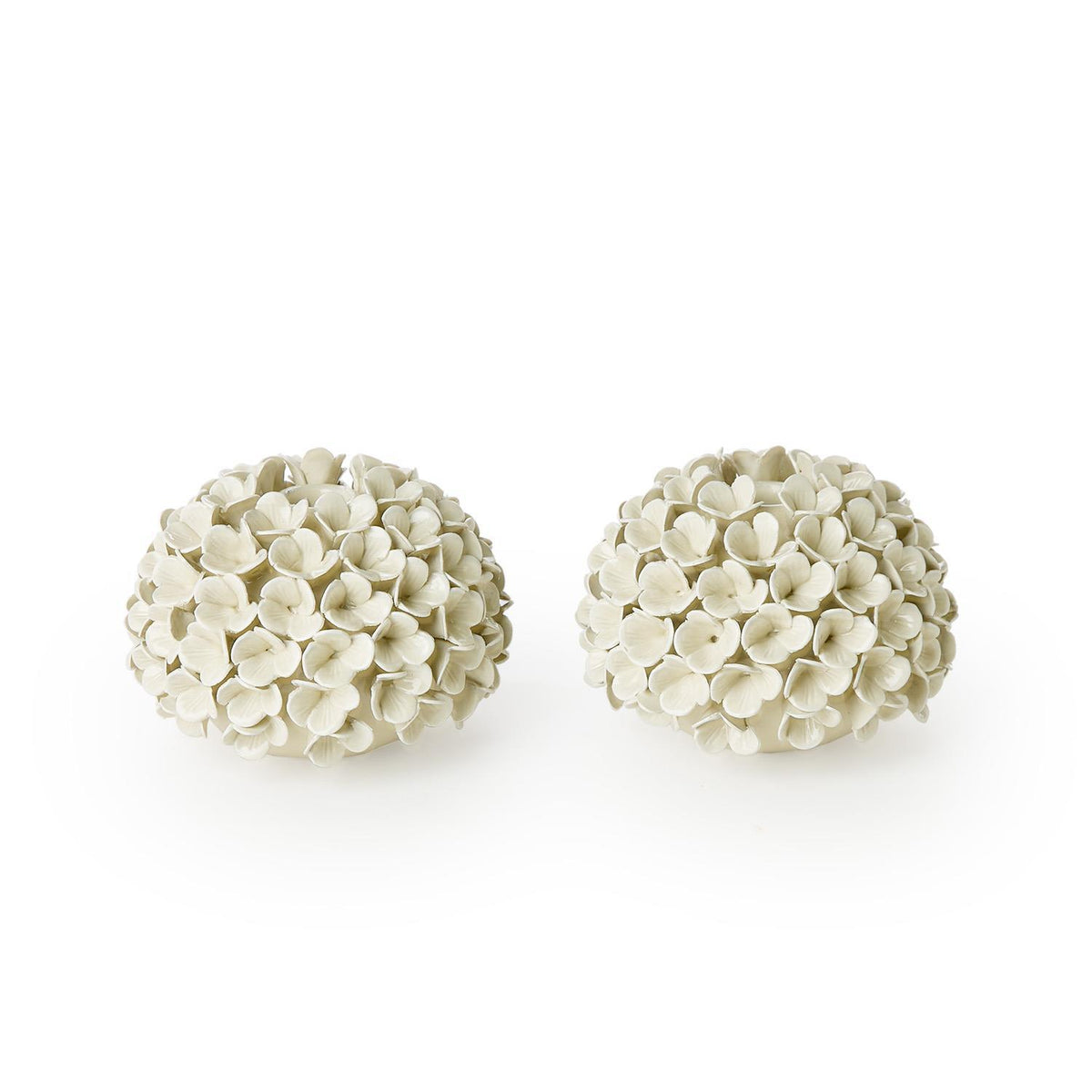 White Hydrangea Flower Bud Vase/Taper Holder