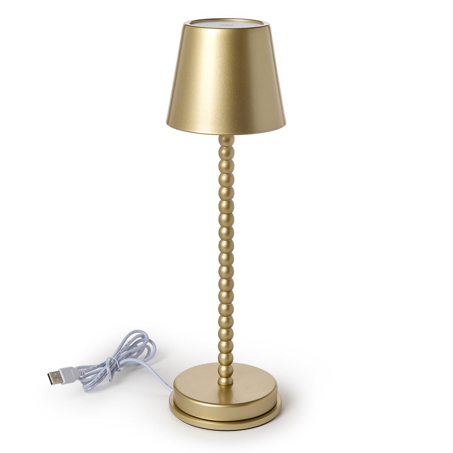 LED Cordless Gold Beaded Lamp